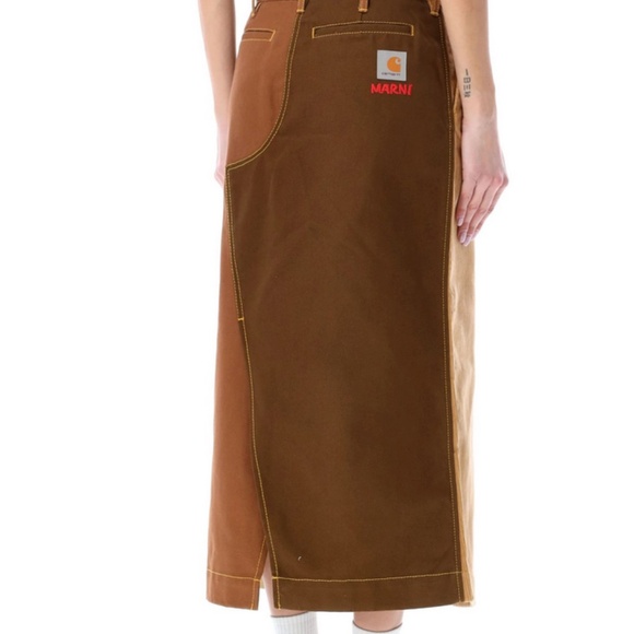 Marni x Carhartt WP Canvas & Corduroy Pencil Skirt - Picture 4 of 13